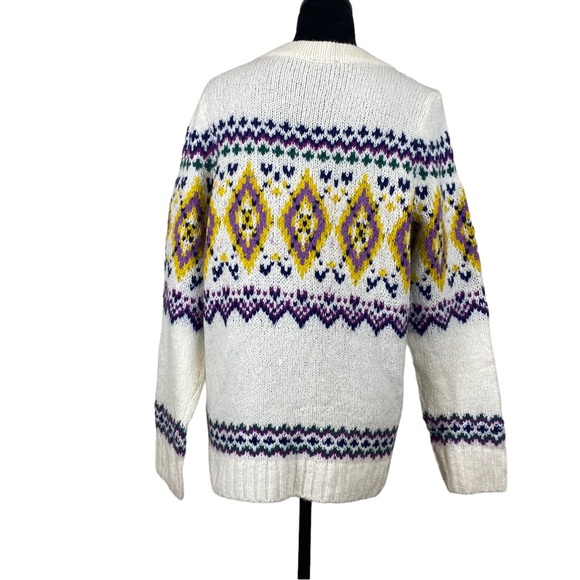 Talbots Fair Isle Mockneck Sweater - Picture 4 of 8